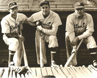 Charlie Gehringer, Hank Greenberg, Rudy Work